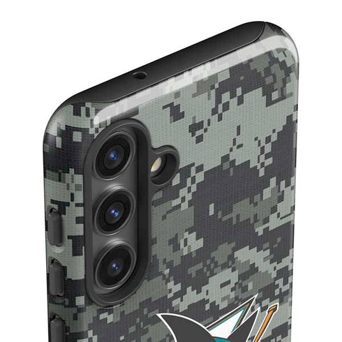 NHL San Jose Sharks Camo Galaxy S25 Impact Case